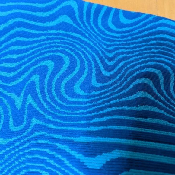 NEW FREE PEOPLE Throw Jacquard Biker Shorts Blue Medium II @V - Picture 7 of 11